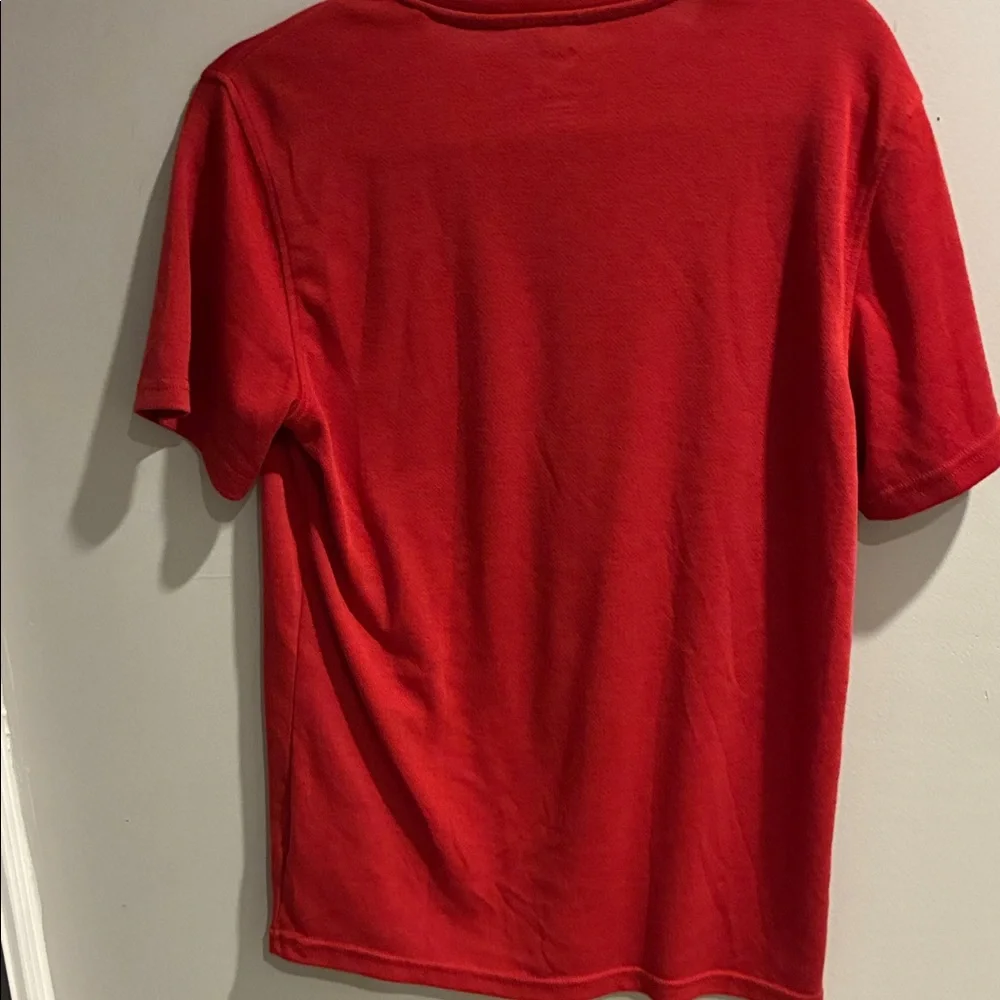 George Bright Red Short Sleeve Henley - Picture 4 of 4